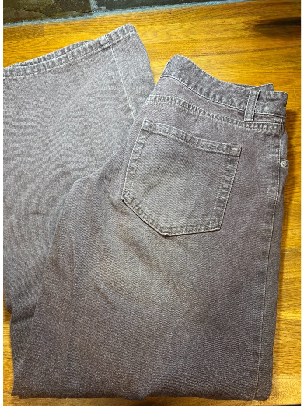 refuge Women's Super Baggy Jeans in Washed Gray Size 0